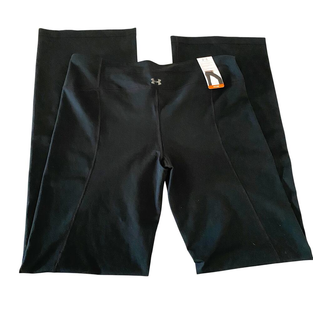 UNDER ARMOUR UA Studio Fitted Pants Womens Large L Black NWT